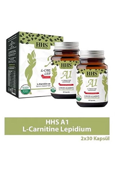 HHS A1 كبسولات التخسيس التركية - تحرق الدهون وتقلل الشهية، عبوتان × 30 كبسولة