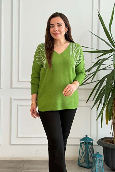 yb yağmur butik Angel Wing Stone Knitwear