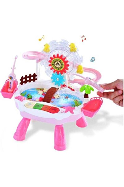 Rally Educational Fishing Game Water Table Slide Toys for Kids Ages 3-5