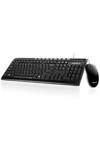 Gigabyte KM6150 keyboard and mouse, Black, USB, Wired, Optical Mouse, 3800 dp...
