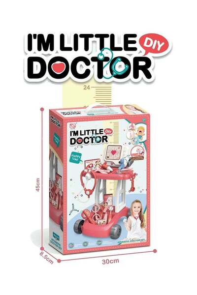 Rally Kids Medical Kit Playset with Sound and Light Mini Doctor Trolley, Mobi...