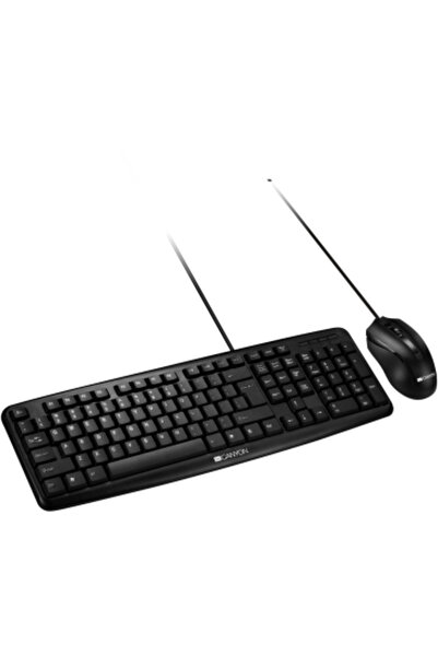 CANYON SET-1, USB, Black + Mouse Optic, USB, Black