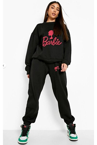 YK WEAR ΓΥΝΑΙΚΕΙΑ / ΚΟΡΙΤΣΙΣΤΙΚΑ Σετ Φόρμας Oversize με στάμπα Barbie