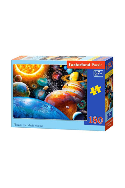 Castorland Puzzle 180 piese Planete și Lunile lor 18345