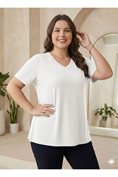 Vinola Plus Size Viscose Combed Fabric High Quality Comfortable Cut Bluz