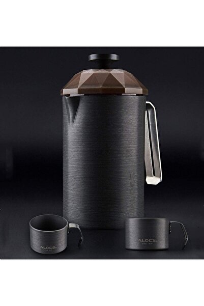 FeyzaDesign Paslanmaz Çelik French Press 600 ml, şık ve kullanışlı kahve deml...