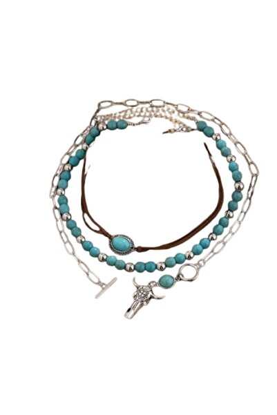 OEM Cocker Style Necklace with Boho Pendant, EVNC, Ethnic Style Bull Head