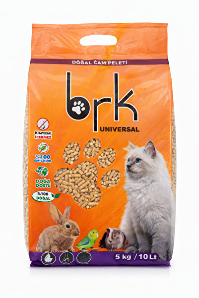 BRK %100 doğal çam peleti kedi kumu ultra hijyen 10 litre