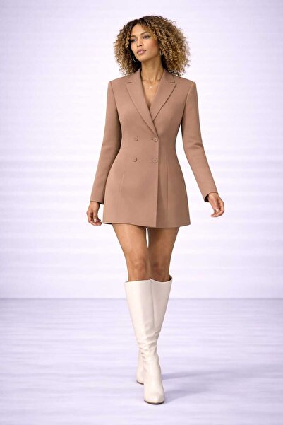 THB.Edition Kadın Blazer Çift Düğme Elbise Ceket