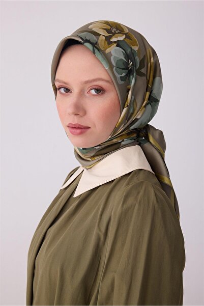 Belli Μεταξωτό μαντήλι τουίλ - 4330-81 Χακί