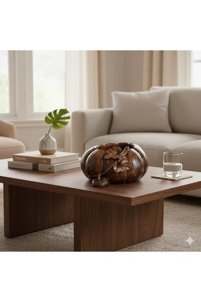 escoines koleksiyon Escoines Dekoratif Balkabağı Biblo Modern Salon Ev Ofis M...