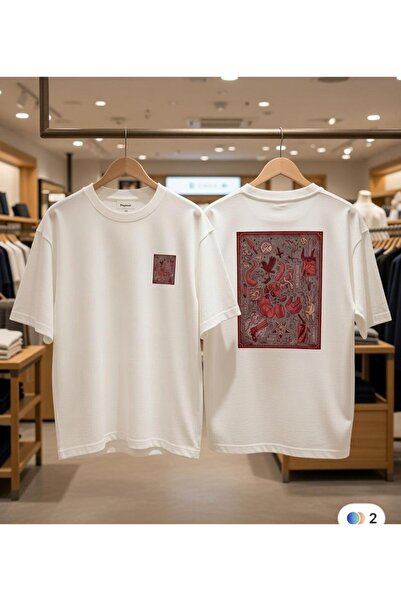 playwear Μπλουζάκι με σχέδιο χαλιού στην πλάτη και στο στήθος, με στάμπα, 100...