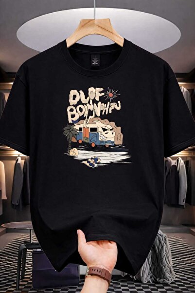 YK WEAR Μπλουζάκι OLOF BONNHAU με στάμπα, oversized, για γυναίκες / άνδρες, u...