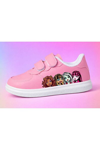 lias desing Стилни детски спортни маратонки с розов панделка за момичета