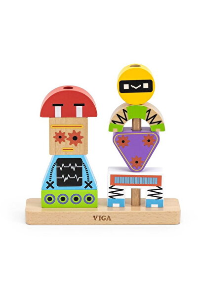 Viga Blocuri de lemn Robot