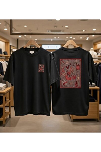 playwear Μπλουζάκι με σχέδιο χαλιού στην πλάτη και στο στήθος, με στάμπα, 100...