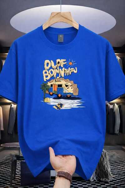 YK WEAR Μπλουζάκι OLOF BONNHAU με στάμπα, oversized, για γυναίκες / άνδρες, u...