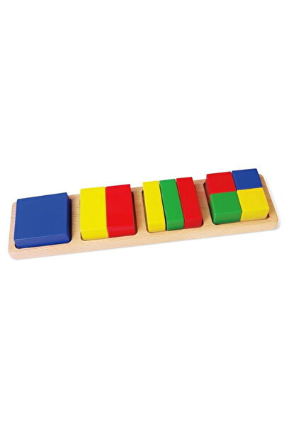 Viga Wooden jigsaw blocks Fractions