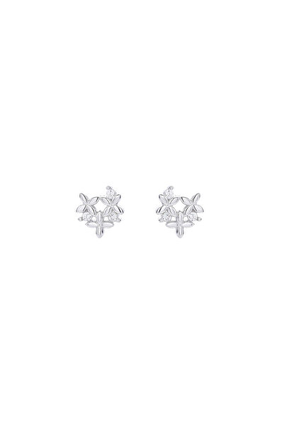 SPARKLES Winter Flower earrings 925 silver