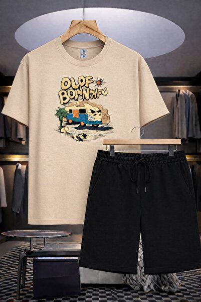 YK WEAR ΣΕΤ T-SHIRT ΚΑΙ ΣΟΡΤΣ OLOF BONNHAU ΜΕ ΣΤΑΜΠΑ OVERSIZE ΑΝΔΡΙΚΟ / ΓΥΝΑΙ...