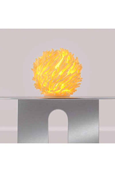 BEÇEK STORE Mercan Dekoratif Masa Lambası Beyaz Japandi Organik Form Modern A...