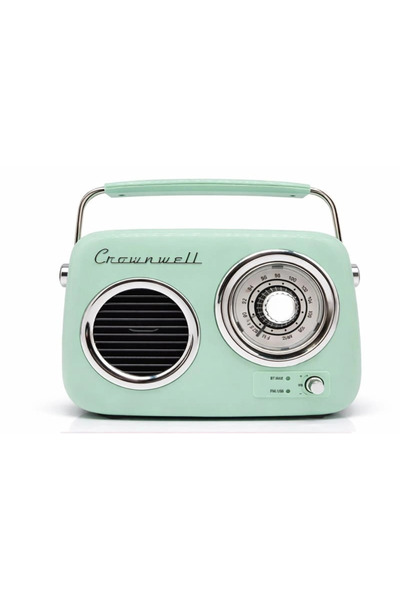 OEM Retro Tasarımlı Bluetooth Fm Radyo Mint Yeşil