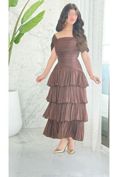 zelia Women's Brown Layered Dress