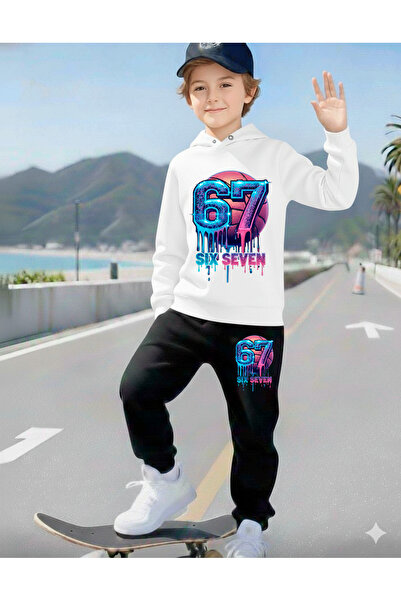 stil x Six Seven Printed Boys' Tracksuit, 67 Designs