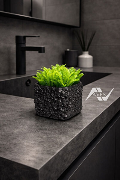 Aves Tasarım Aves Terra Dokulu Dekoratif Saksı Yapay Çiçek – Modern Tasarım