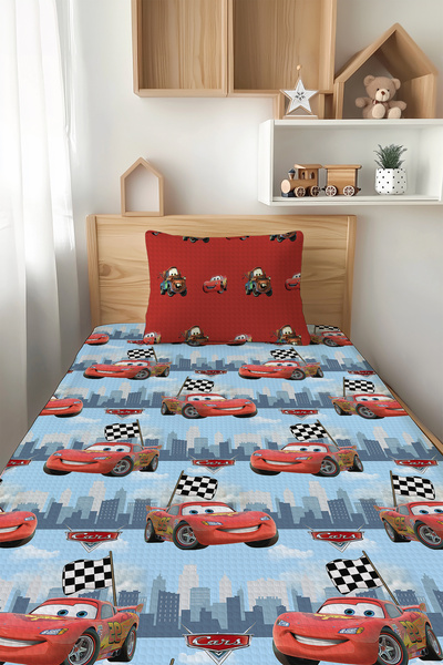 Talia Home سيارات منقوش للأطفال طقم بنمط البيكيه TLAP-334