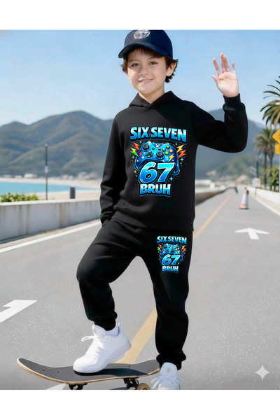 stil x SET DE TRENING PENTRU BĂIEȚI IMPRIMAT SIX SEVEN, 67 DESIGN