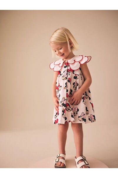 Next Baby Kırmızı Minnie Yakalı Elbisesi