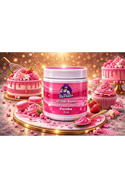 By Paster Jel Gıda Boyası 40 Gr Pembe
