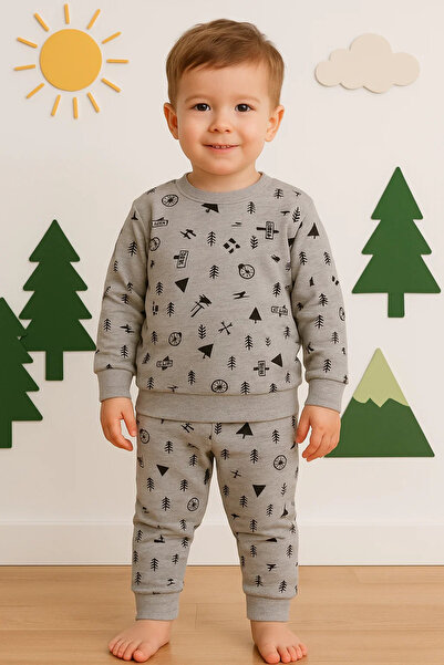MiniElegans Baby Boy Tracksuit Set 100% Cotton