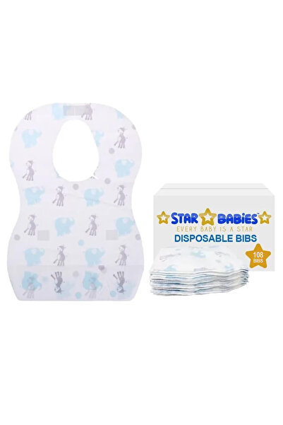 STAR BABiES عبوة مرايل للاستخدام مرة واحدة، 108 مريلة - على شكل فيل