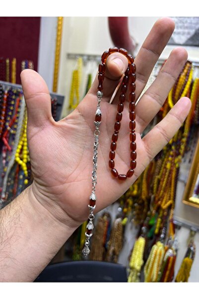 MİRAYPAZARLAMA Original Sıkma Amber Ankle-Length Prayer Beads
