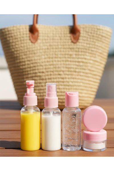 shopwave Compact 5-Piece Travel Cosmetic Bottle Set