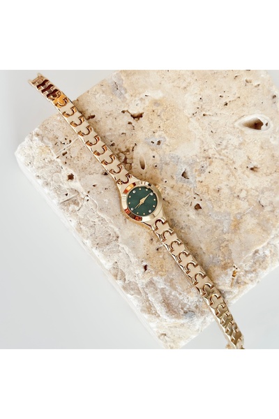 Vesce Atelier Tiny Gold Saat Green