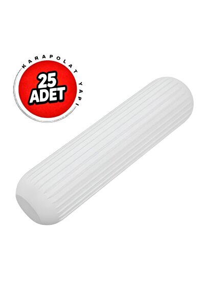 KarapolatYapı Plastik Kavela 8x30mm Kavilya Beyaz Mobilya Dolap Birleştime Ba...