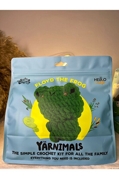 Oyuncaktoys Amigurumi Başlangıç Seti Floyd The Frog - Kurbağa Figürlü Örgü Kiti