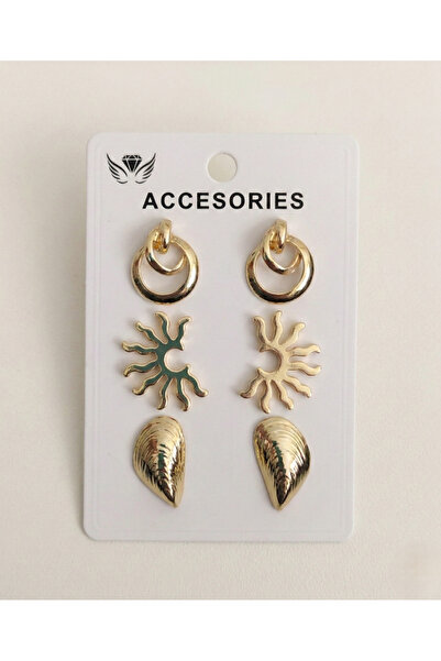 Ervalina 3-Piece Minimal Basic Earring Set