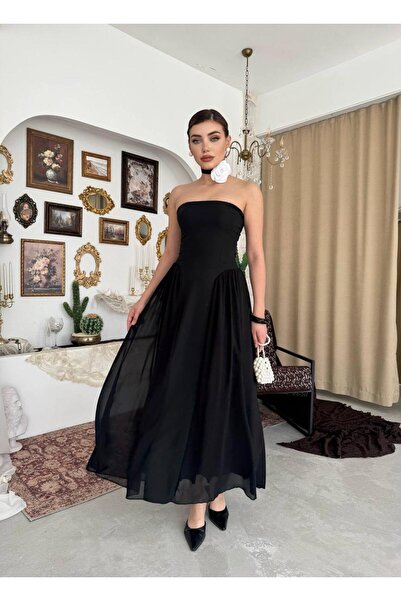 ETİKAFASHION Women's Reny Strapless Dress