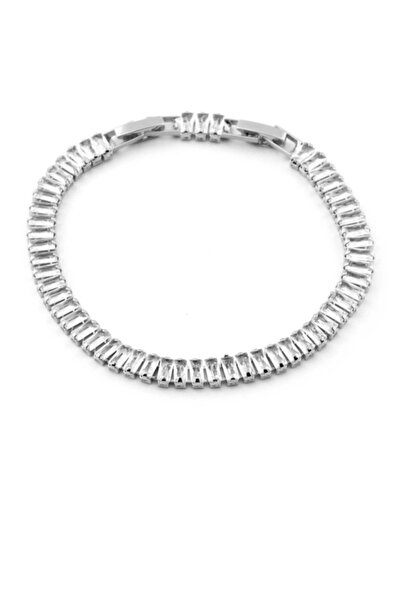 naaksesuar Silver Colored Waterway Thick Bracelet Tag