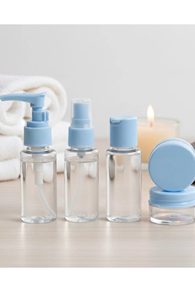 shopwave Portable 5 Piece Travel Cosmetic Set 30 ml Leak Proof