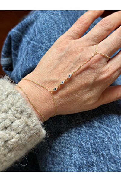 Rossetto Atelier Gold Nazar Beaded Eye Şahmeran