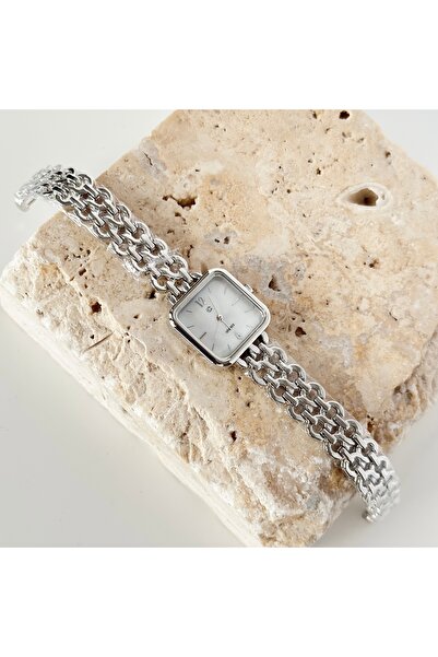 Vesce Atelier Ries Silver Watch White