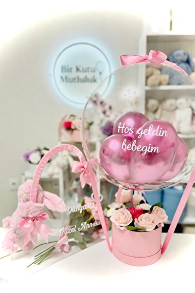 birmutluluk Balon kutusu ve şefaf çanta