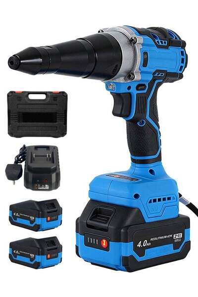 ALongDeng 21V Cordless Rivet Gun Kit Electric Rivet Tool with Battery Charger...