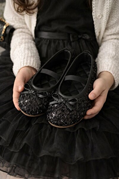 STOCON Girls' Daily Ballet Flats Shoes with Bow Detail, Soft and Comfortable ...