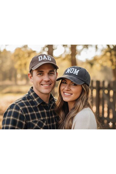 Betülce 2-Piece Mother and Father Combination Family Hat-Vintage Vintage Unis...